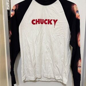 🩸 H&M x Chucky Long Sleeve Graphic Tee – Size M